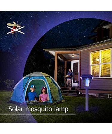 2 LED Garden Lawn Solar Mosquito Killer Light Insect Pest Bug Zapper Lamp Mosquito Killer Lamps - Buy Online on GoSupps.com