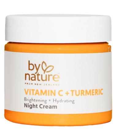 By Nature Brightening Night Cream with Vitamin C & Turmeric | Hydrating Face Cream for Radiant Skin - Buy Online on GoSupps.com