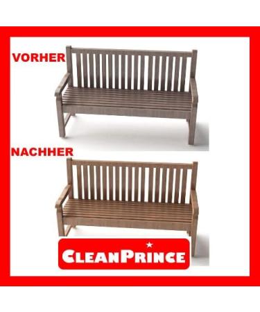 Holzreinigung 5 Litre Can Hard Wood Strengthening Teak Bankirai Colour Intensify Grey Outdoor Furniture for Chair Bench Palisade Fence Garden Table Maintenance Maintain Saturation - Buy Online on GoSupps.com