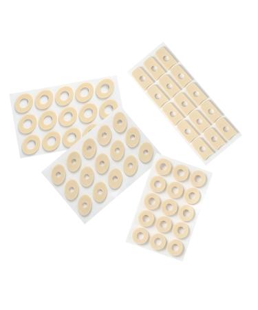 Healeved 4sheets Latex Corn Stickers Corn Cushions Toe Pads Toe Corn Remover Toe Feet Pads Corn Protector Pad Bulk Stickers Foot Corn Pad Care Latex Sponge Protective Agent