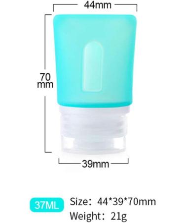 JasCherry Silicone Travel Bottles 4 Pack - Mini 37ml Leak-Proof for International Shipping - Buy Online on GoSupps.com