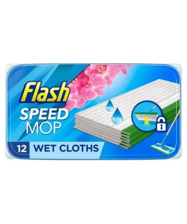 Flash Speedmop Wet Cloth Refills Floor Cleaner Wild Orchid x2 12 count (2x12) 24 12 count (Pack of 2)