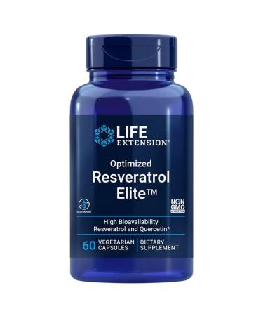 Life Extension Optimized Resveratrol with Quercetin and Fisetin 60 Vegan Tablets Laboratory Tested Vegetarian Gluten Free Non-GMO