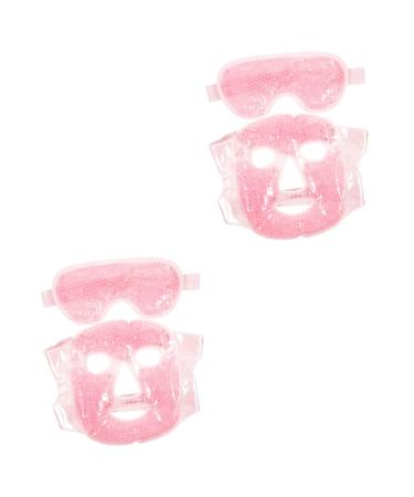 Yardwe 2 Sets Beauty Sleeping Ice Compress Sleeping Eye Gel for Eye Cold Reusable Gel Eye Eye Gel Ice Cool Pink