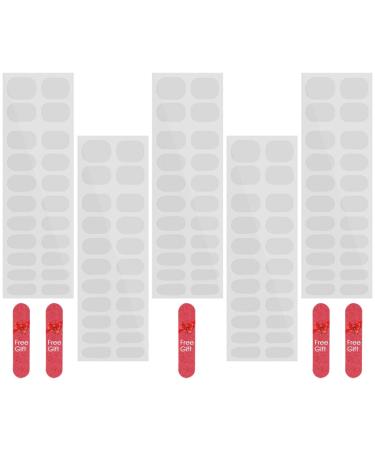 NULYLU 10 Sheets Nail Stickers Gel Nail Strips Manicure Kit Nail Polish Wraps Nail Art Stickers De Gel Semi Durci Nail Art Sticker Gel Transparent Stickers Gel Nail Kit Double Sided Tape - Buy Online on GoSupps.com