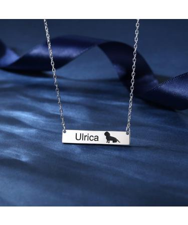 Personalized Cat Heart Necklace | Custom Engraved Sterling Silver Jewelry for Pet Lovers | Unique Gifts for Dog Moms - Buy Online on GoSupps.com