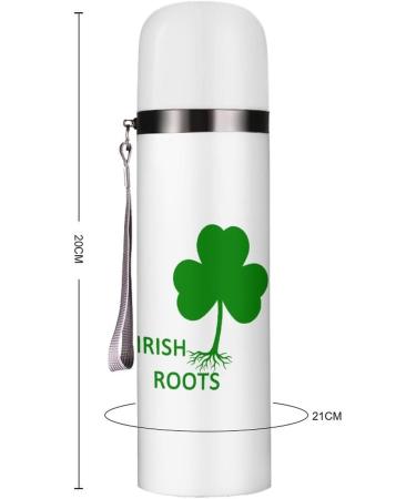 Irish Shamrock Roots Insulated Water Bottle 19 OZ Stainless Steel Travel Mug For Drink Sports Camping Hiking Outdoors - Buy Online on GoSupps.com
