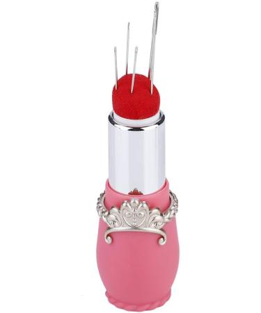  Zerodis Lipstick Embroidery Pin Box Fashion Specially Shaped Lipstick Pin Box for Embroidery Tattooing DIY Enthusiasts Pink Rose Red - Buy Online on GoSupps.com