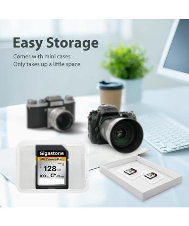 Gigastone 128GB V30 SDXC Memory Card - High Speed 4K Ultra HD Video Compatible with Canon Nikon Sony Pentax - Includes Mini Case - SD 128GB V30 1PK - Buy Online on GoSupps.com