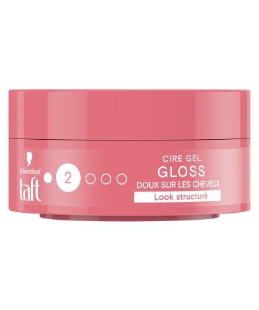 Schwarzkopf - Taft - Wax Gloss - Men's Hair Wax - Shine - Hold 2 - Hold Up to 24h - Hair Styling - 75 ml Jar