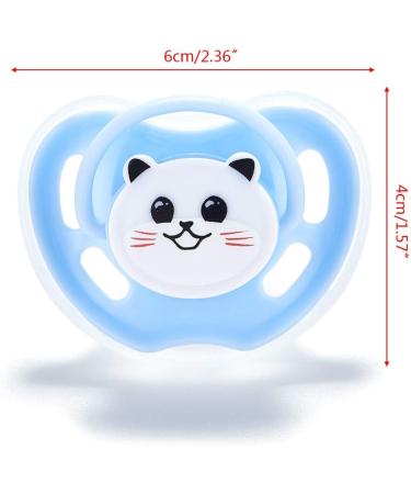 Yuanshenortey Newborn Cartoon Panda/Cat Pacifier - Baby Accessories in Random Colors | International Shipping - Buy Online on GoSupps.com