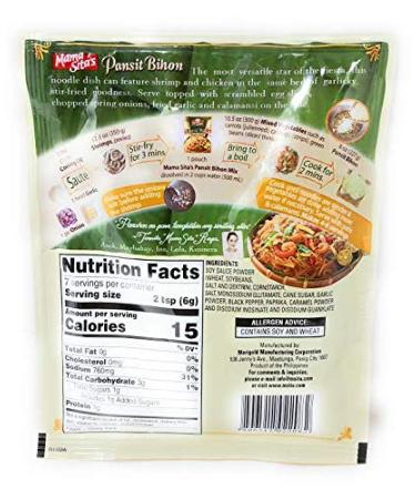 Mama Sita's Pansit Bihon Stir-Fry Mix - 6 Pack (1.4 oz/40g each) - Authentic Filipino Rice Noodles - Buy Online on GoSupps.com