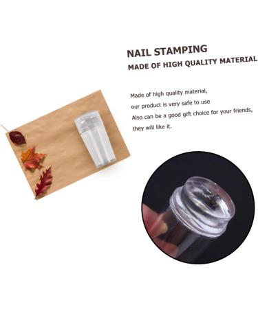 MAGICLULU Clear Nail Polish 12 Sets Fully Transparent Handle with Lid Silicone Seal Printer Manicure Plastic Stamping Tool - Buy Online on GoSupps.com