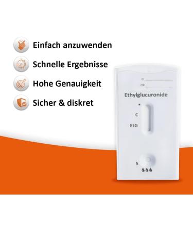 High-Quality Self-Diagnostics Alcohol Test - ETG Quick Test 2 Urine Test Cassettes for Home Use - Accurate Ethylglucuronid Testing - Buy Online on GoSupps.com