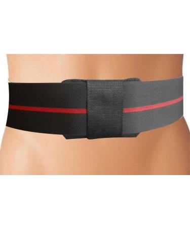 LJC Umbilical Hernia Support Belt 3 Inches Wide Abdominal Navel Truss One Removeable Cushion Pad UK (S 24-29 inches)