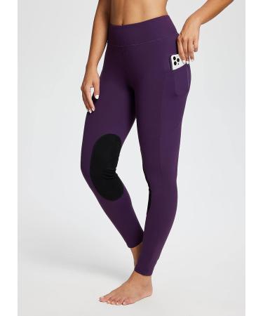 BALEAF Women's Winter Riding Breeches Equestrian Pants | Fleece Horseback Riding Tights - Suede Purple | X-Small - Buy Online on GoSupps.com