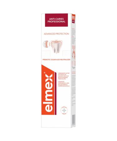 ELMEX Elmex Anti-Caries Professional Advanced Protection Toothpaste 75ml | Protects Teeth from Sugar Acids | High Protection Against Decay** | Stronger Teeth | Helps Maintain Healthy pH