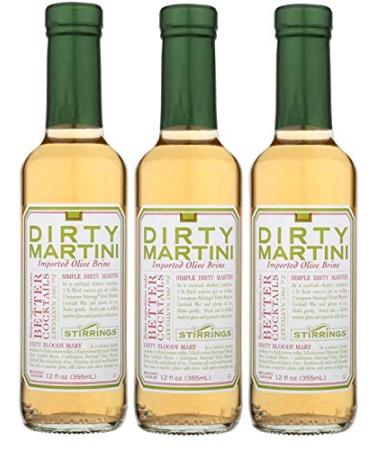 Stirrings All Natural Dirty Martini Cocktail Mixer - 12 ounce bottle | Pack of (3) - Buy Online on GoSupps.com