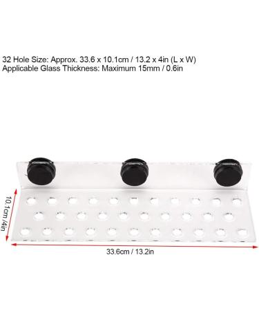 Zerodis Aquarium Coral Rack Bracket - Acrylic Frag Rack with Strong Suction | 32 Hole Coral Holder for Aquariums - Top Aquarium Accessories - Buy Online on GoSupps.com