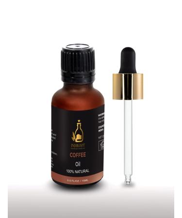 Coffee Bean (Coffea Arabica.) Oil | Pure & Natural Essential Oil for Skincare Hair Care & Massage- 15ml/0.5fl oz