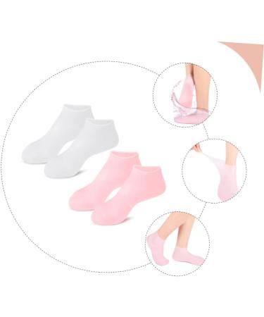MAGICLULU 2 Pairs Exfoliating Moisturizing Socks Heel Boots for Women Socks for Girls High Heels Girls Moisturizing Sock Women Socks Foot Moisturizing Foot Covers Woman - Buy Online on GoSupps.com