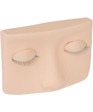 Vivid Half Face Makeup Head with 3 Pairs Removable Eyelids for Lash Extensions Practice Compact Lightweight Suitable for Display (Pink) - Buy Online on GoSupps.com
