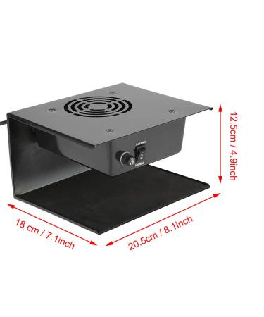 Cold & Hot Wind Nail Dryer - 300W Nail Polish Drying Fan for UV Gel & Nail Design - Buy Online on GoSupps.com