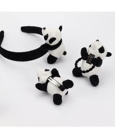 JIHUOO Panda Alligator Hair Clips - 2 Pack Non-Slip Animal Hairpins for Girls - Buy Online on GoSupps.com