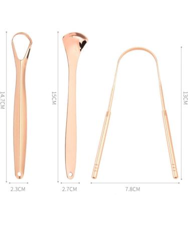 Tongue Scraper with Case 3PCS Reusable Stainless Steel Tongue Scrappers Brush Metal Tongue Scrubber with Dual Carved Handle for Adults(Silver) - Buy Online on GoSupps.com