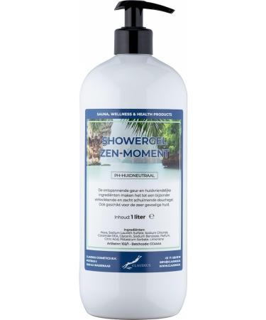 Claudius Showergel Zen Moment 1 liter met pomp wit