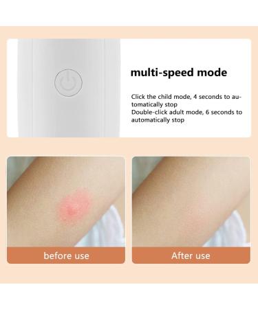 Heat Pulse Anti Itch Device Electronic Relieve Itching Stick USB Rechargeable Anti Itching Device for Outdoor Camping Travel Sports (White) - Buy Online on GoSupps.com