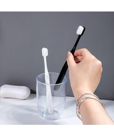Geardeangloow Hairy Toothbrush - 10 Piece Set | Premium Bathroom Accessories for Pregnancy Care & Travel | Mouth Cleaning Tool in White - Buy Online on GoSupps.com