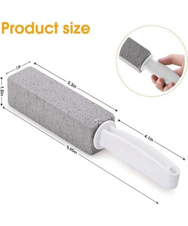 4-Piece Pumice Stone Toilet Cleaning Set - Effortless Toilet & Grill Cleaning with Handle - Buy Online on GoSupps.com