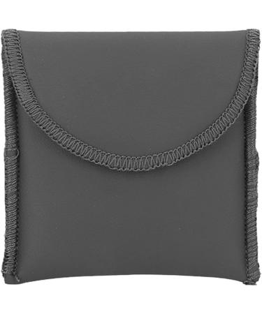 Portable PU Leather Hearing Aid Case - Compact Pocket-Sized Black Bag for Amplifiers - Buy Online on GoSupps.com