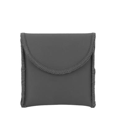 Hearing aid bag storage bag for hearing aids made of PU leather portable storage bags for listening amplifiers in pocket format black