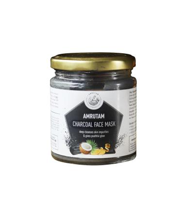 Charcoal Face Mask With Manjistha Multani Mitti Guava Leaf Juice - (150Gms) - Single Jar