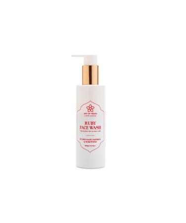 Art of Vedas Ruby Face Wash - 200ML Enriched with Kumkumadi and Saffron Oil Ayurvedic Skincare Deep Cleansing and Brightening Hydrating Face Wash with Natural Herbs and Oils for Radiant Skin