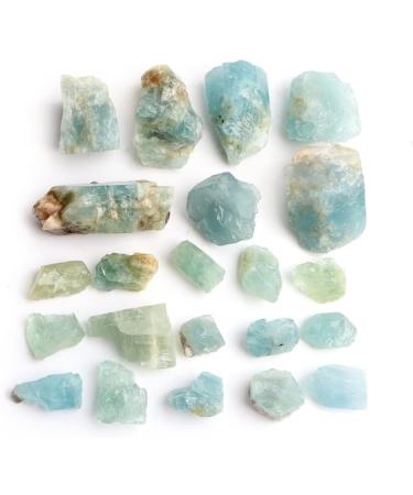 Natural Crystal Rough 1-Pack Natural Translucent Aquamarine Semi-Precious SpecimensStones (Size : 10-20g) (Size : 10-20g) - Buy Online on GoSupps.com