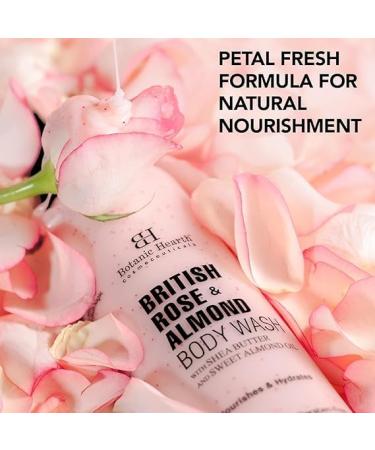 Buy Bo_tan_ic_Hearth British Rose & Almond Body Wash - Sulfate & Paraben Free Shower Gel for All Skin Types | Moisturizing with Shea Butter | 245ml - Buy Online on GoSupps.com