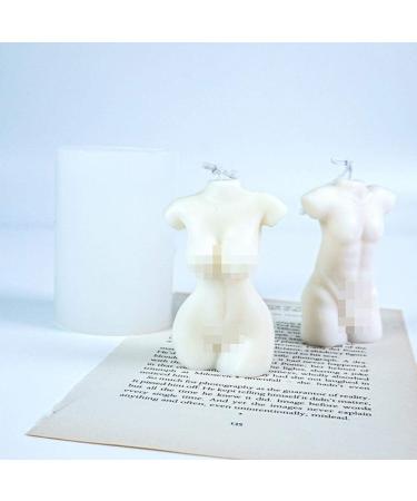 Vegan Soy Wax Scented Candle - Female Torso Design for Relaxation | Milky Candle by Boxwizard - Buy Online on GoSupps.com