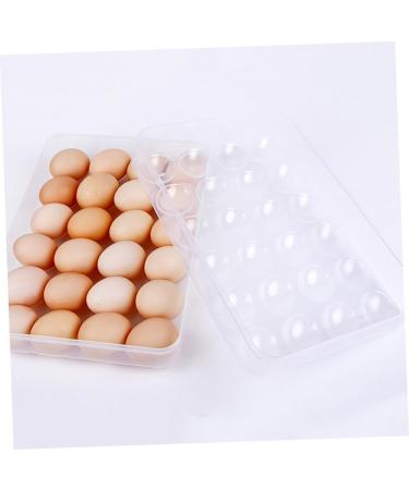 Zerodeko Covered Egg Holder 24 Egg Storage Container Fridge Containers Egg Rack for Refrigerator Egg Holder Tray Food re-usable - Buy Online on GoSupps.com