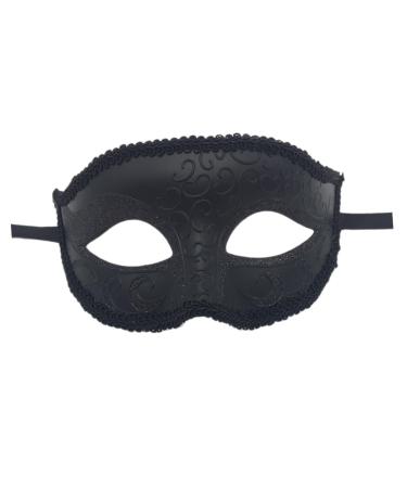 Black Costume Party Halloween Face Wedding Masquerade Halloween Clothing Dresses Black Costume Eye Blindfold Venice Men and Women