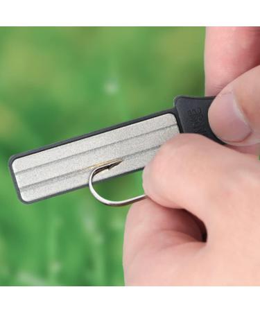 Fishing Hook Diamond Dual Grit Sharpener - Double Sided Whetstone for Anglers | Premium Fishing Grinding Tool - Buy Online on GoSupps.com