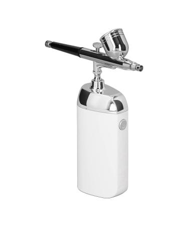 Air Pump Host Oxygen Facial USB Charging Mist Sprayer for Cake Decoration Portable Airbrush Oxygen Cordless Handheld (White)
