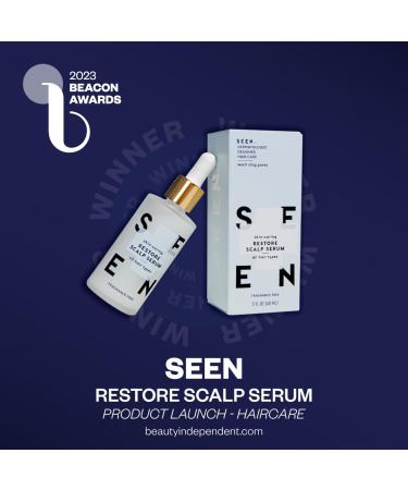 SEEN Restore Scalp Serum - Fragrance-Free Dermatologist-Developed Non-Comedogenic Sulfate-Free - Safe for Sensitive Eczema & Acne-Prone Skin - Shop Internationally - Buy Online on GoSupps.com