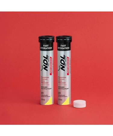 NDL Pro-Health Fast Hydration Tablettes effervescentes hydratation rapide lectrolytes et sels min raux pour le sport diminue la fatigue et la fatigue go t citron Pack 2 40 comprim s - Buy Online on GoSupps.com