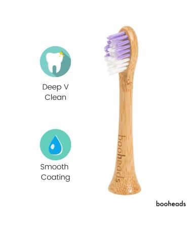 Bamboo Electric Toothbrush Heads - Eco-Friendly Biodegradable & Recyclable | Compatible with Sonicare - Buy Online on GoSupps.com