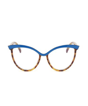 laureles Blue Light Blocking Reading Glasses Women Computer Readers Fashion Computer Glasses Magnifying Eyeglasses Blue Leopard 2.0 x