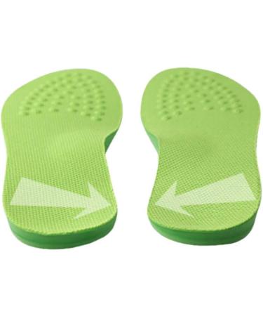 Arch Support Insoles Bow Legs Correcting Orthotic Pads - Foot Massage Acupressure Cushion for Women Men - Large Green - Buy Online on GoSupps.com