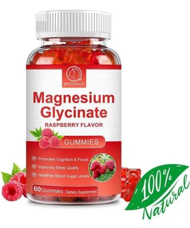 Magnesium Glycinate 500mg (60 Gums) High Strength for Muscle Joint and Bone Support - Buy Online on GoSupps.com